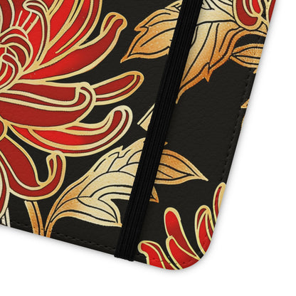 Ember Petals – Vegan Leather Wallet Samsung Case