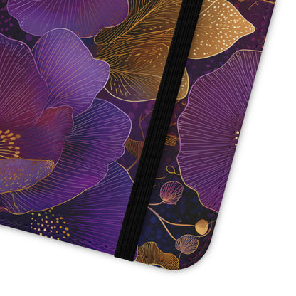 Imperial Petals – Vegan Leather Samsung Flip Phone Case