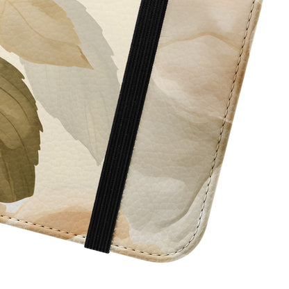 Soft Rose Elegance – Vegan Leather Wallet Samsung Case
