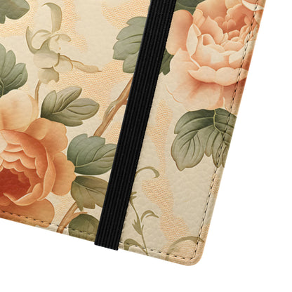 Vintage Bloom – Vegan Leather Wallet Samsung Case