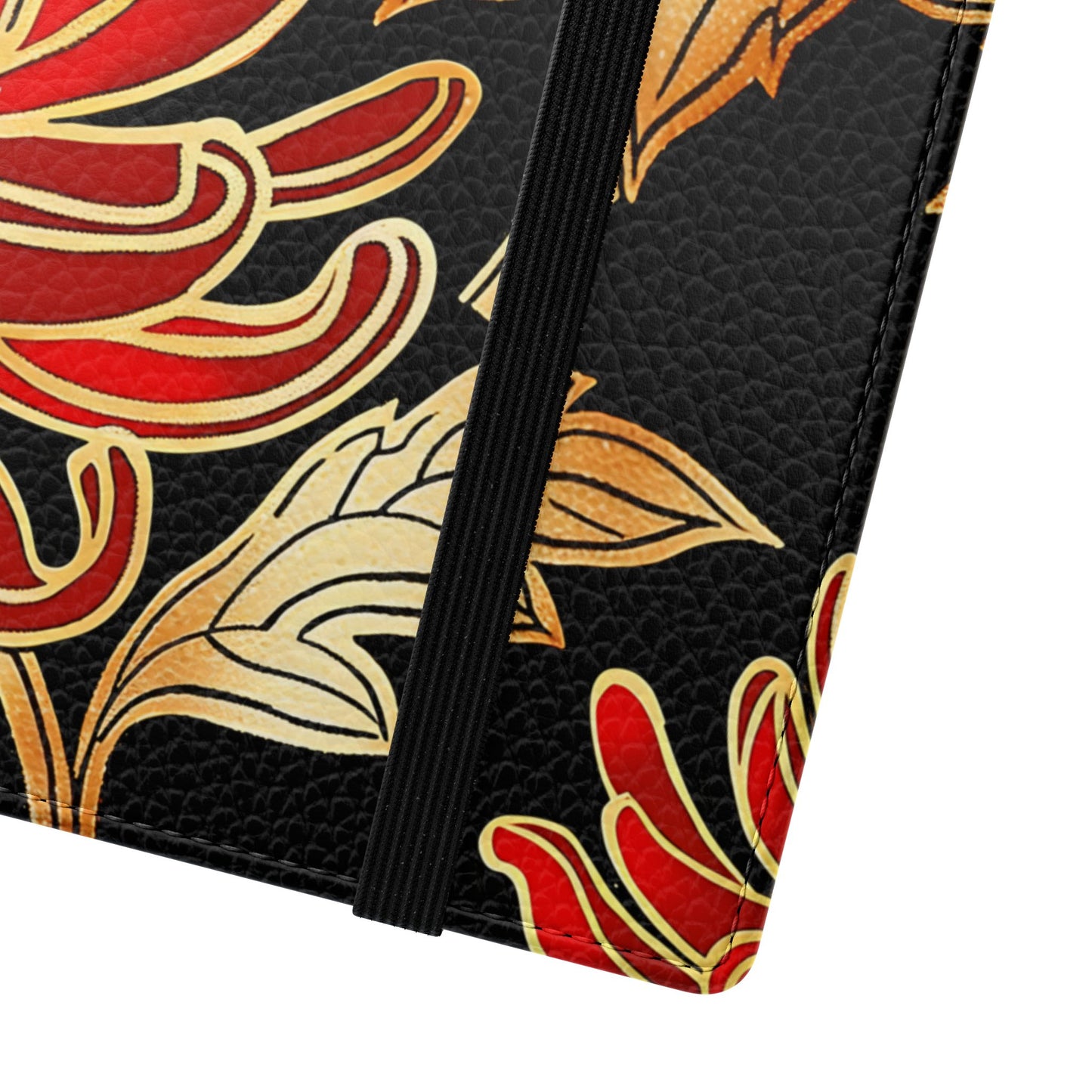 Ember Petals – Vegan Leather Wallet Samsung Case