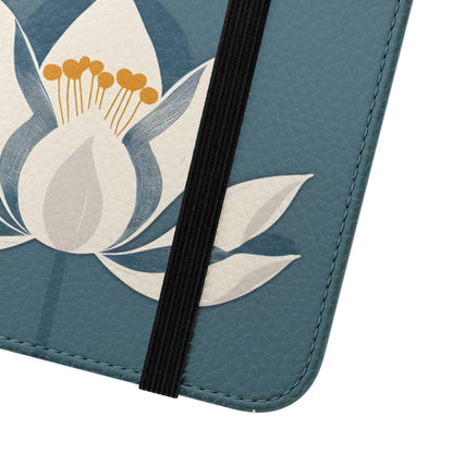Lotus Serenity – Vegan Leather Wallet Samsung Case