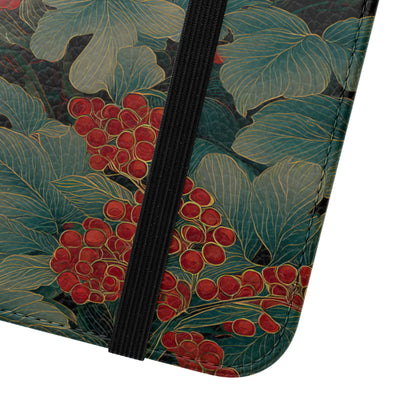 Blooming Peony – Vegan Leather Samsung Flip Case