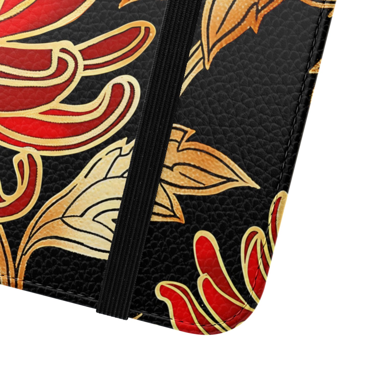 Ember Petals – Vegan Leather Wallet Samsung Case