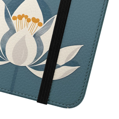 Lotus Serenity – Vegan Leather Wallet Samsung Case