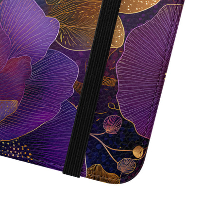 Imperial Petals – Vegan Leather Samsung Flip Phone Case