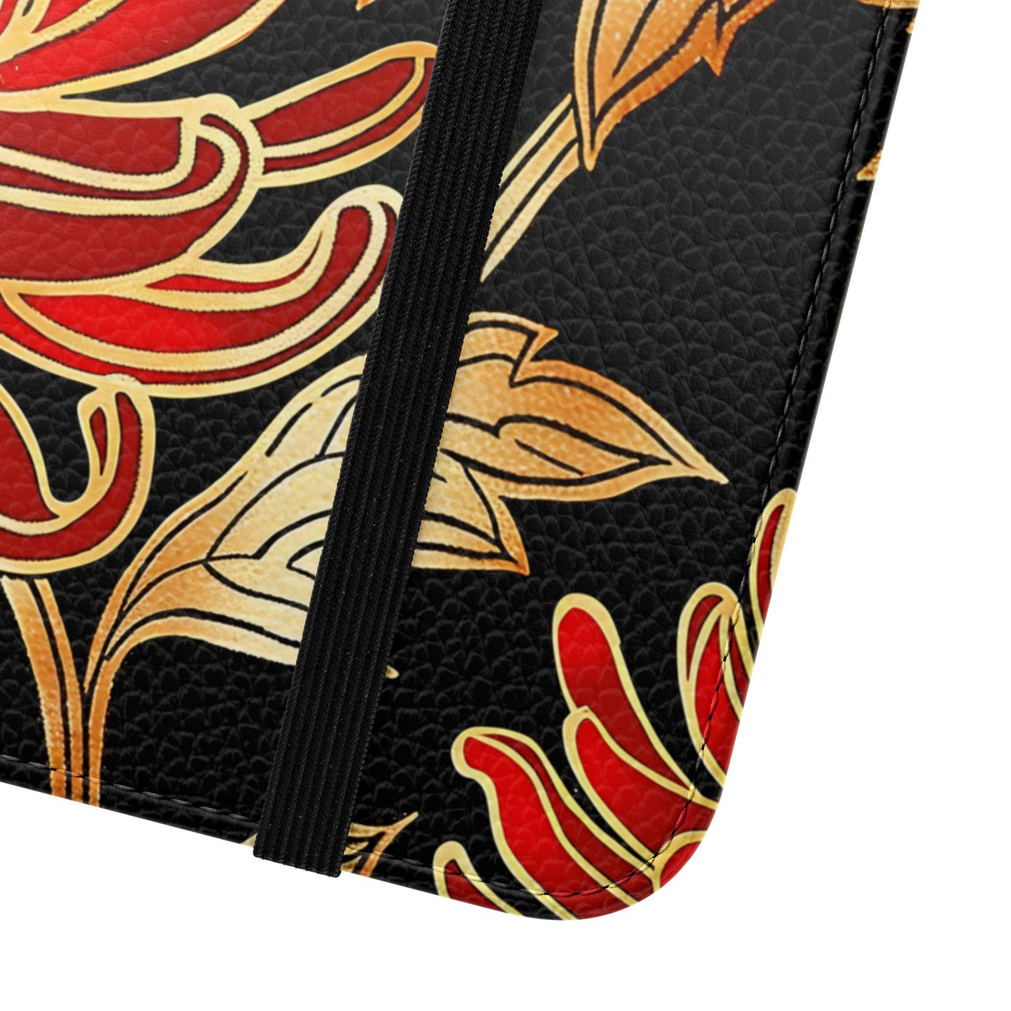 Ember Petals – Vegan Leather Wallet Samsung Case