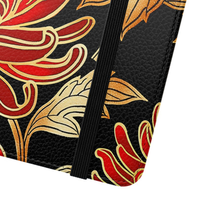 Ember Petals – Vegan Leather Wallet Samsung Case