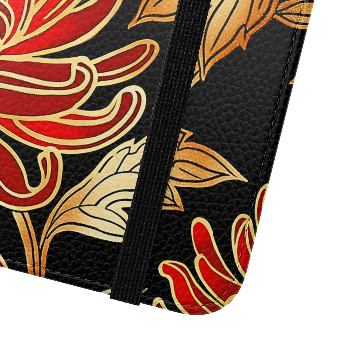Ember Petals – Vegan Leather Wallet Samsung Case