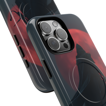 Shadow of the Crimson Moon – Tough MagSafe iPhone Case