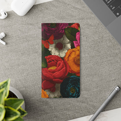 Midnight Bloom – Samsung Vegan Leather Flip Phone Case