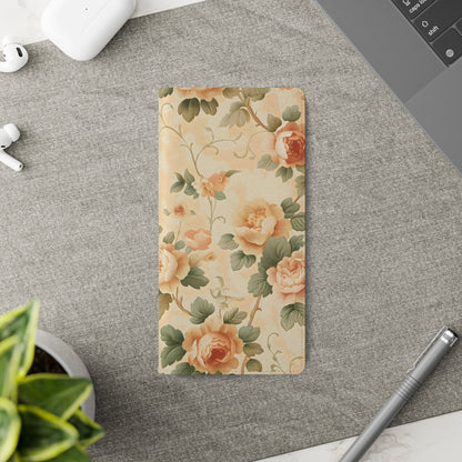 Vintage Bloom – Vegan Leather Wallet Samsung Case