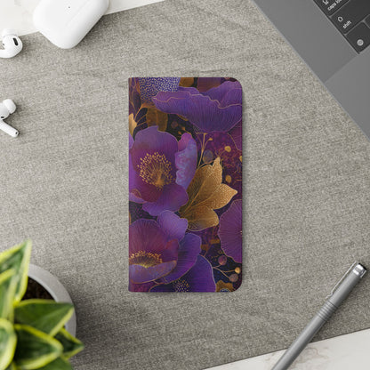 Imperial Petals – Vegan Leather Samsung Flip Phone Case