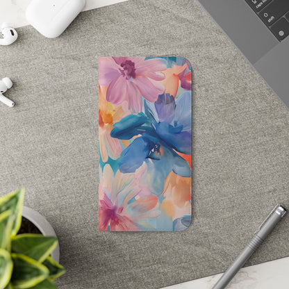 Radiant Bloom – Vegan Leather Wallet Samsung Case