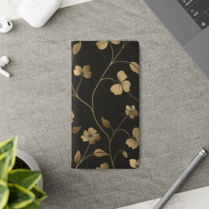 Golden Elegance – Samsung Vegan Leather Wallet Case