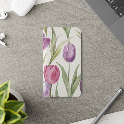 Tulip Serenade – Vegan Leather Wallet Samsung Case