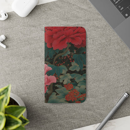 Blooming Peony – iPhone Wallet Case