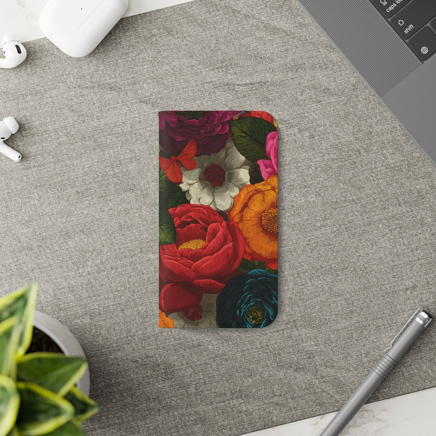 Midnight Bloom – iPhone Wallet Case