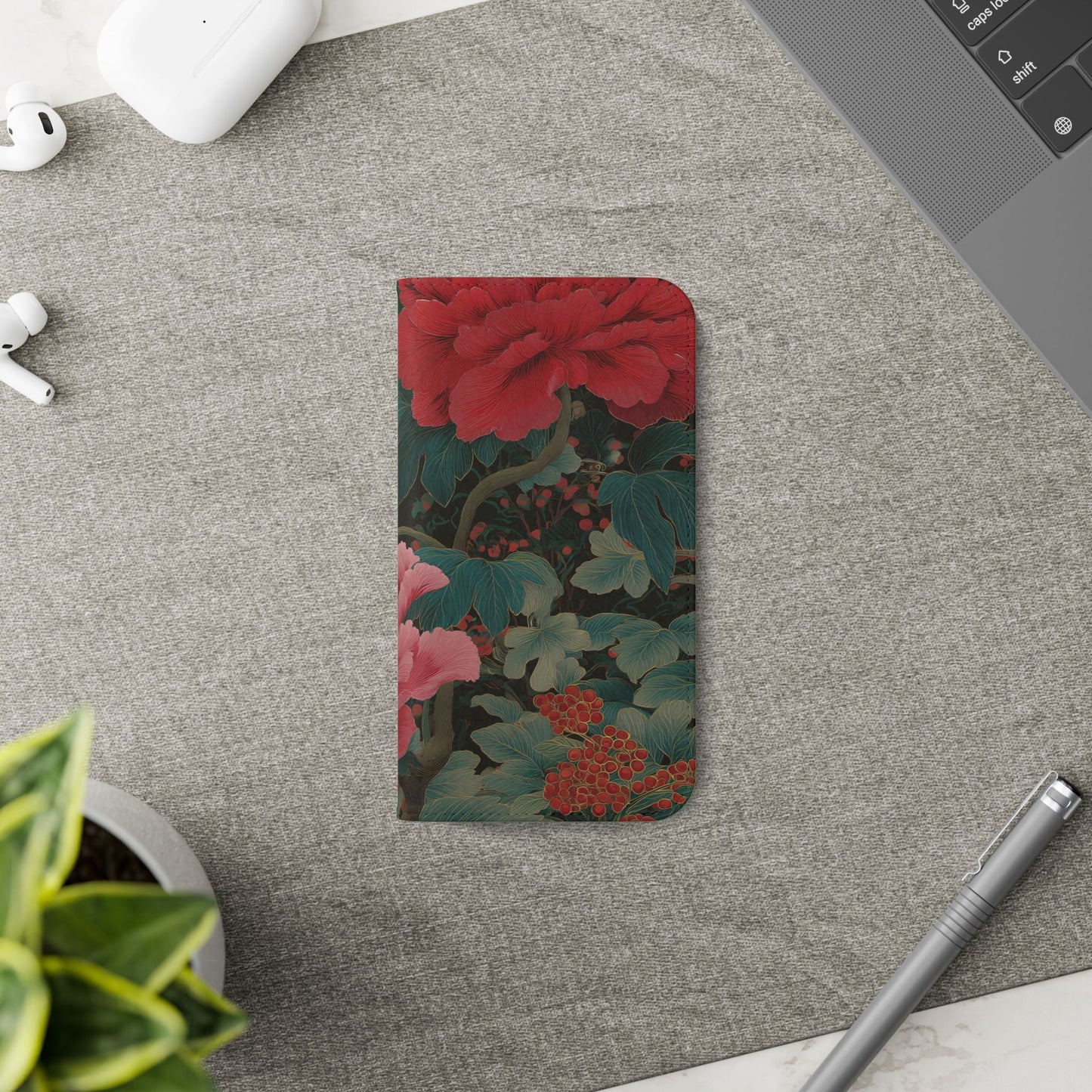 Blooming Peony – iPhone Wallet Case