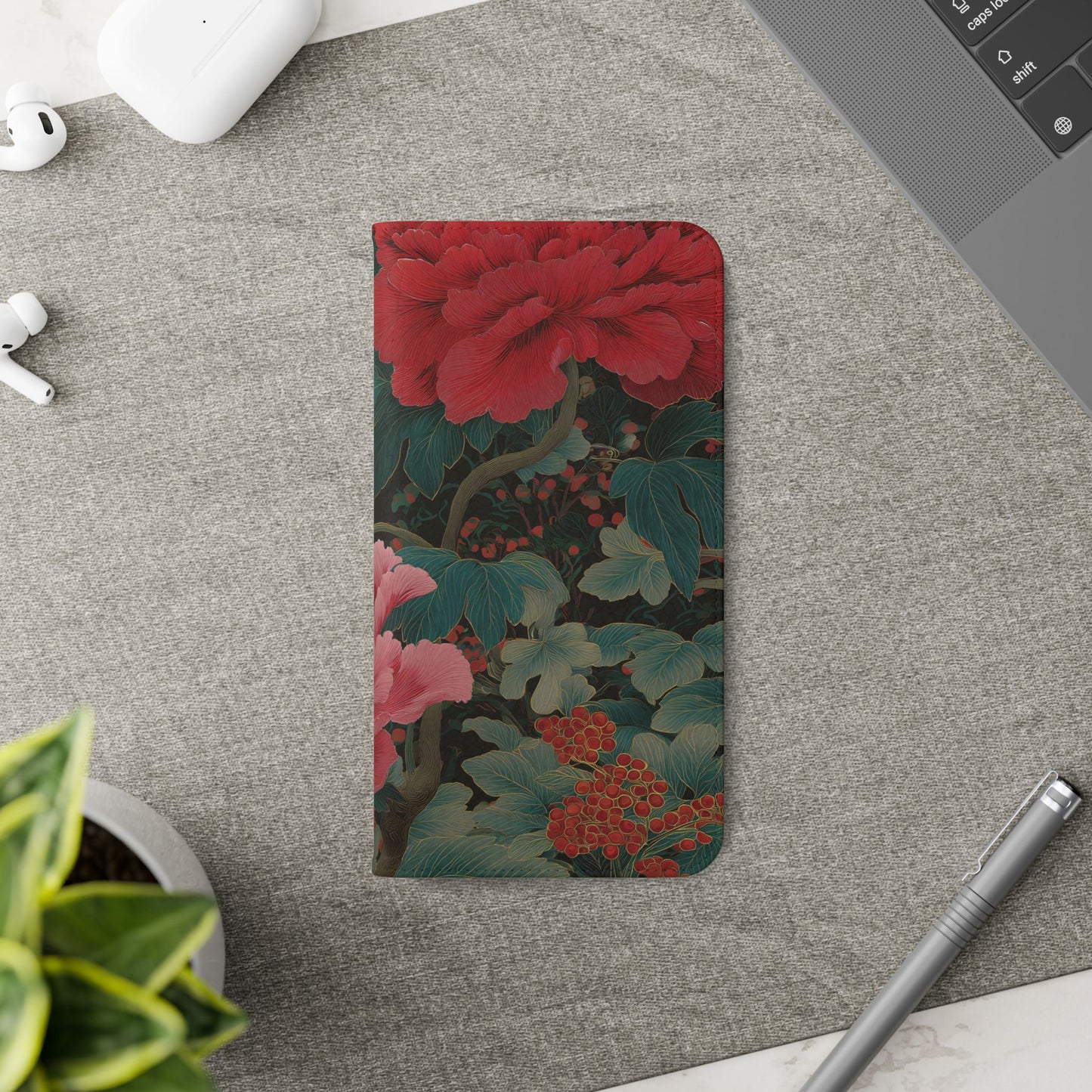 Blooming Peony – iPhone Wallet Case
