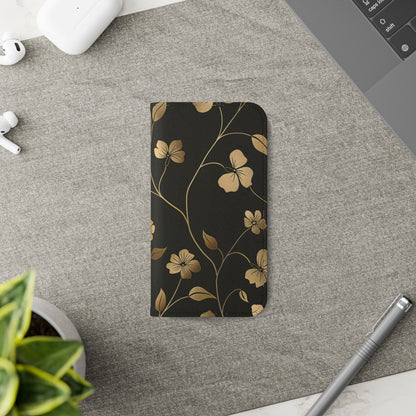 Golden Elegance – iPhone Wallet Case