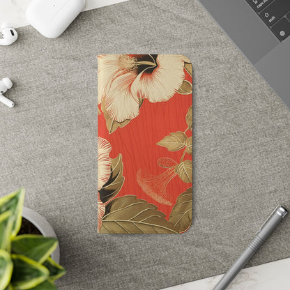 Golden Hibiscus – iPhone Wallet Case