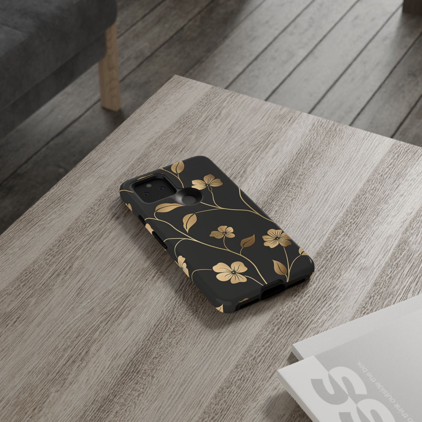 Golden Elegance – Tough Glossy Google Pixel Case