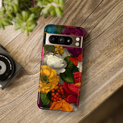 Midnight Bloom – Tough Glossy Google Pixel Case
