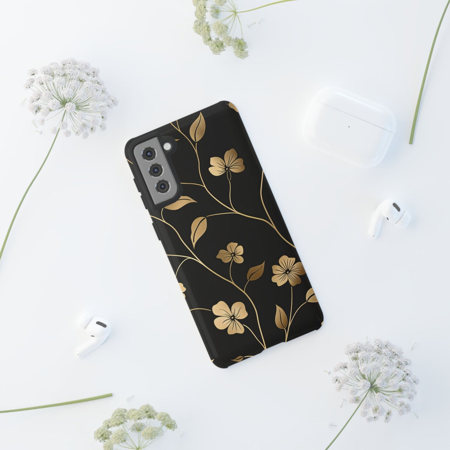 Golden Elegance – Tough Glossy Samsung Galaxy Case