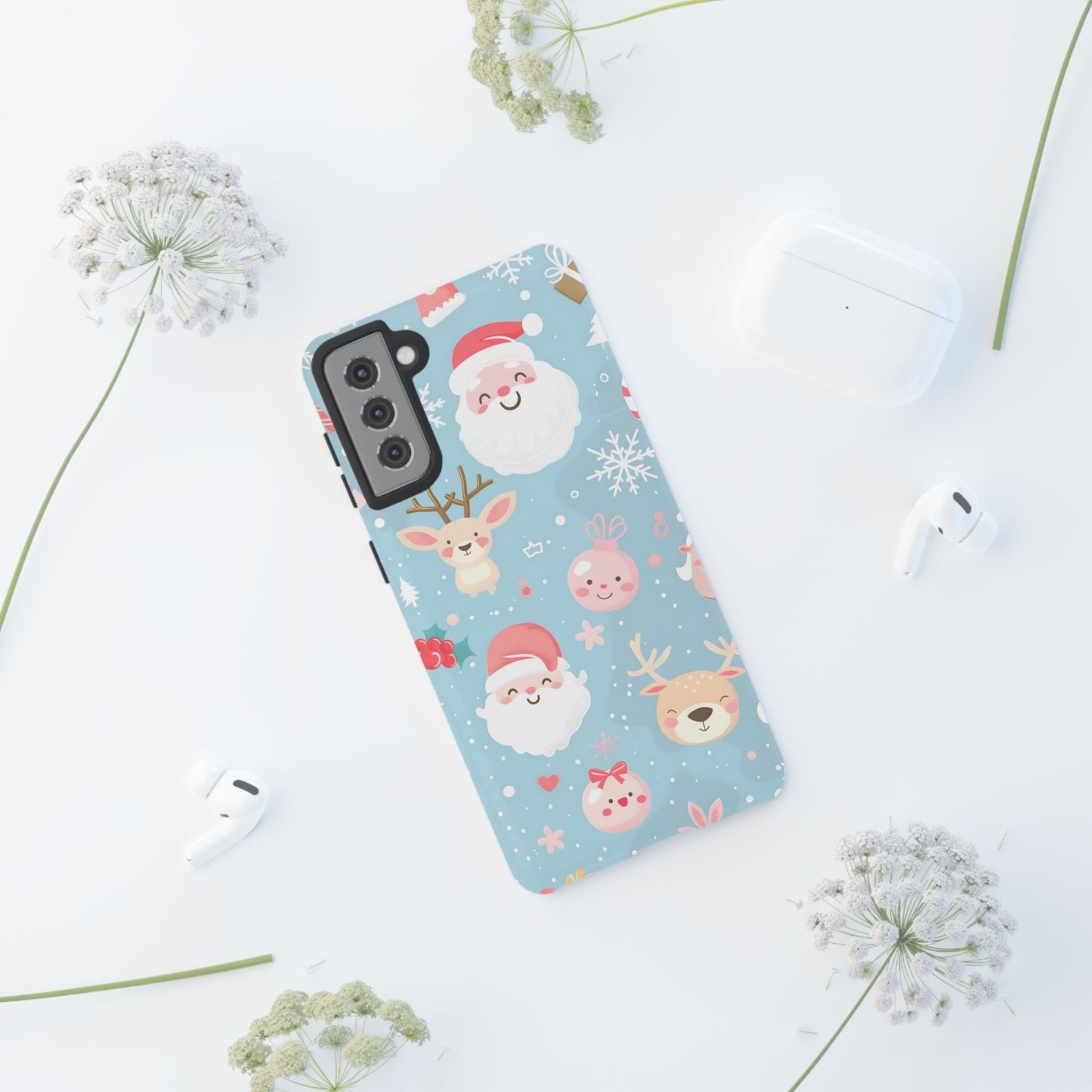 Pastel Santa Joy – Tough Glossy Samsung Galaxy Case