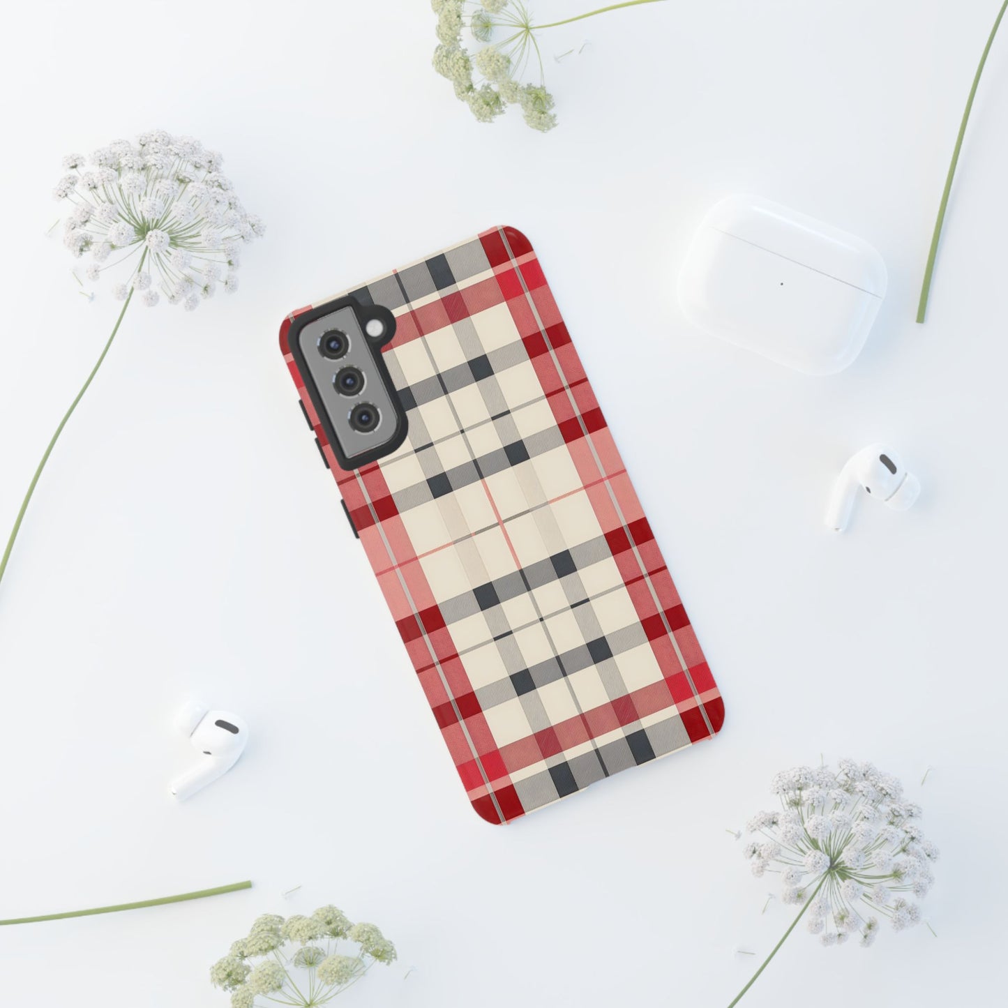 Winter Tartan Classic – Tough Glossy Samsung Galaxy Case
