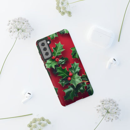 Holly Berry Bloom – Tough Glossy Samsung Galaxy Case