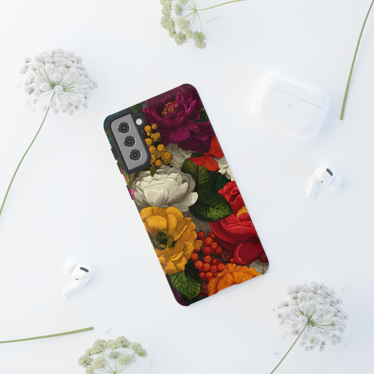 Midnight Bloom – Tough Glossy Samsung Galaxy Case