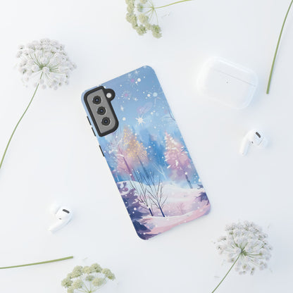 Frosted Winter Forest – Tough Glossy Samsung Galaxy Case