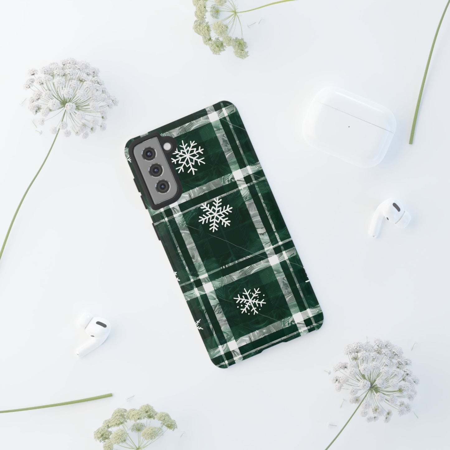Frosted Tartan – Tough Glossy Samsung Galaxy Case