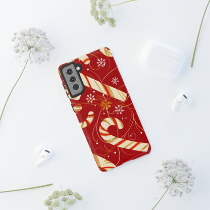 Golden Candy Cane Luxe – Tough Glossy Samsung Galaxy Case