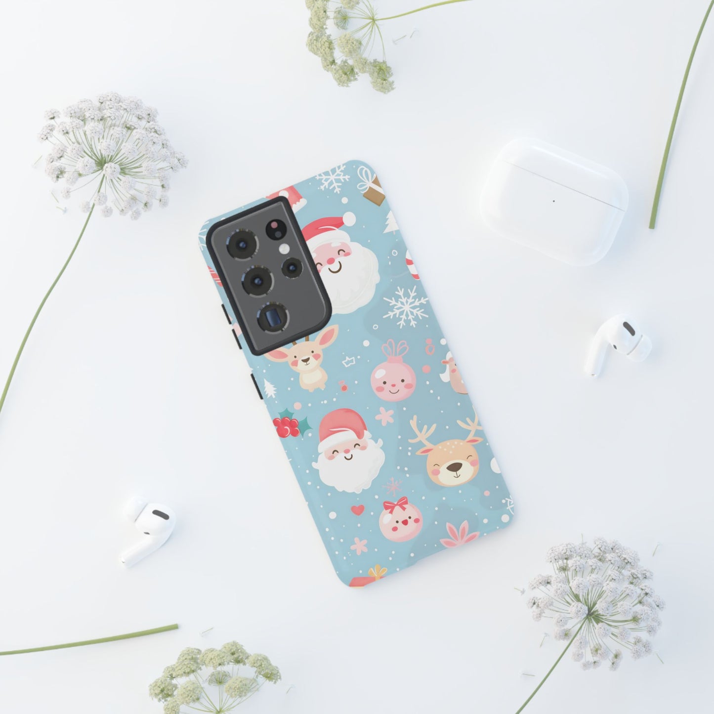 Pastel Santa Joy – Tough Glossy Samsung Galaxy Case