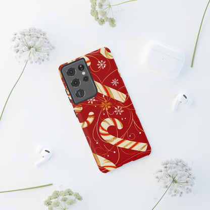 Golden Candy Cane Luxe – Tough Glossy Samsung Galaxy Case