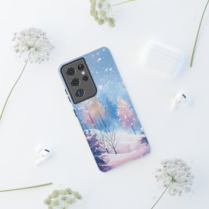 Frosted Winter Forest – Tough Glossy Samsung Galaxy Case