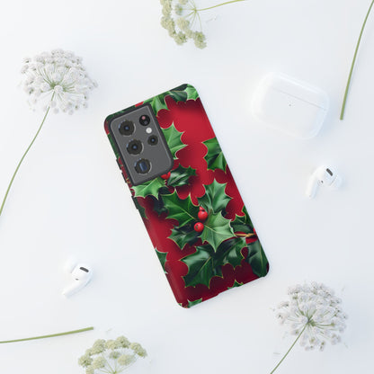 Holly Berry Bloom – Tough Glossy Samsung Galaxy Case