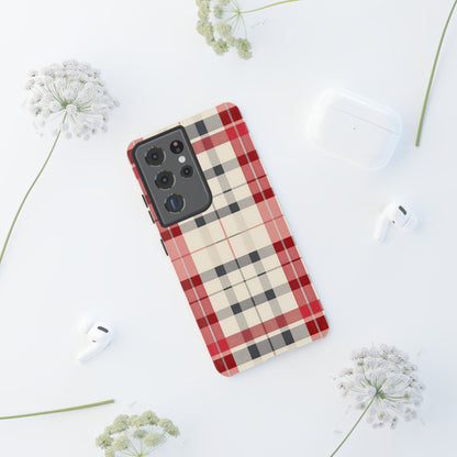 Winter Tartan Classic – Tough Glossy Samsung Galaxy Case