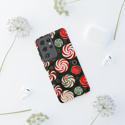 Peppermint Swirl Burst – Tough Glossy Samsung Galaxy Case