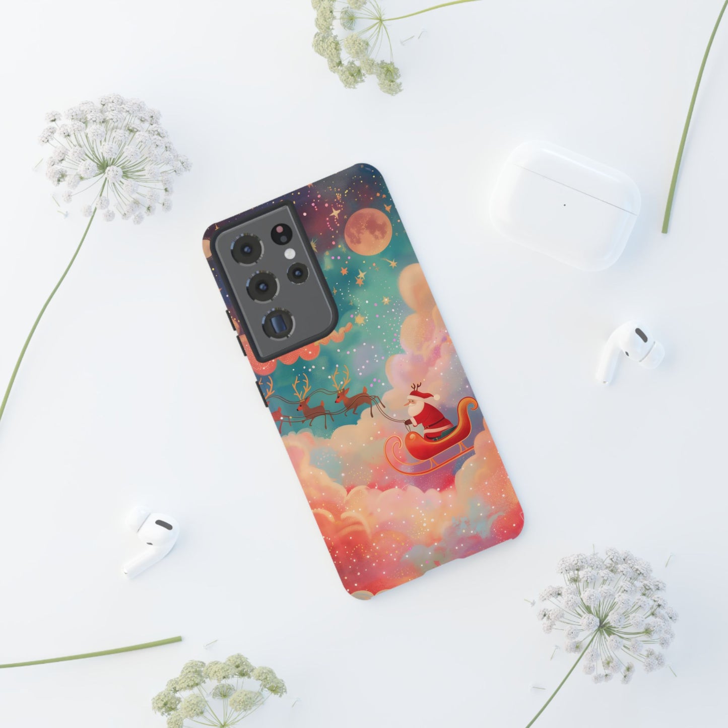 Starlit Santa Sky –  Tough Glossy Samsung Galaxy Case