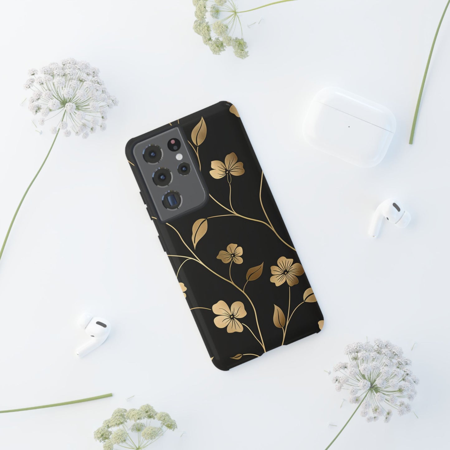 Golden Elegance – Tough Glossy Samsung Galaxy Case