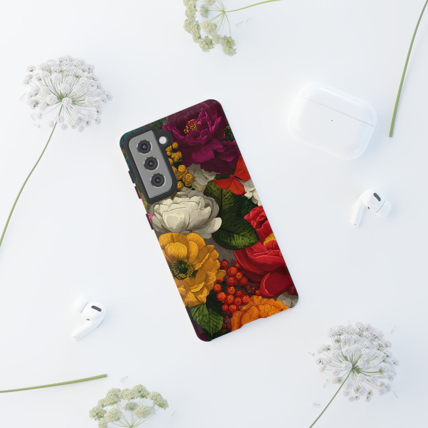 Midnight Bloom – Tough Glossy Samsung Galaxy Case