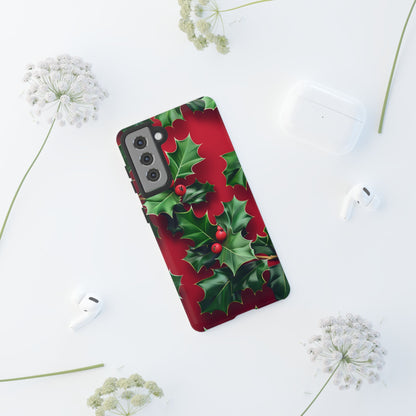 Holly Berry Bloom – Tough Glossy Samsung Galaxy Case