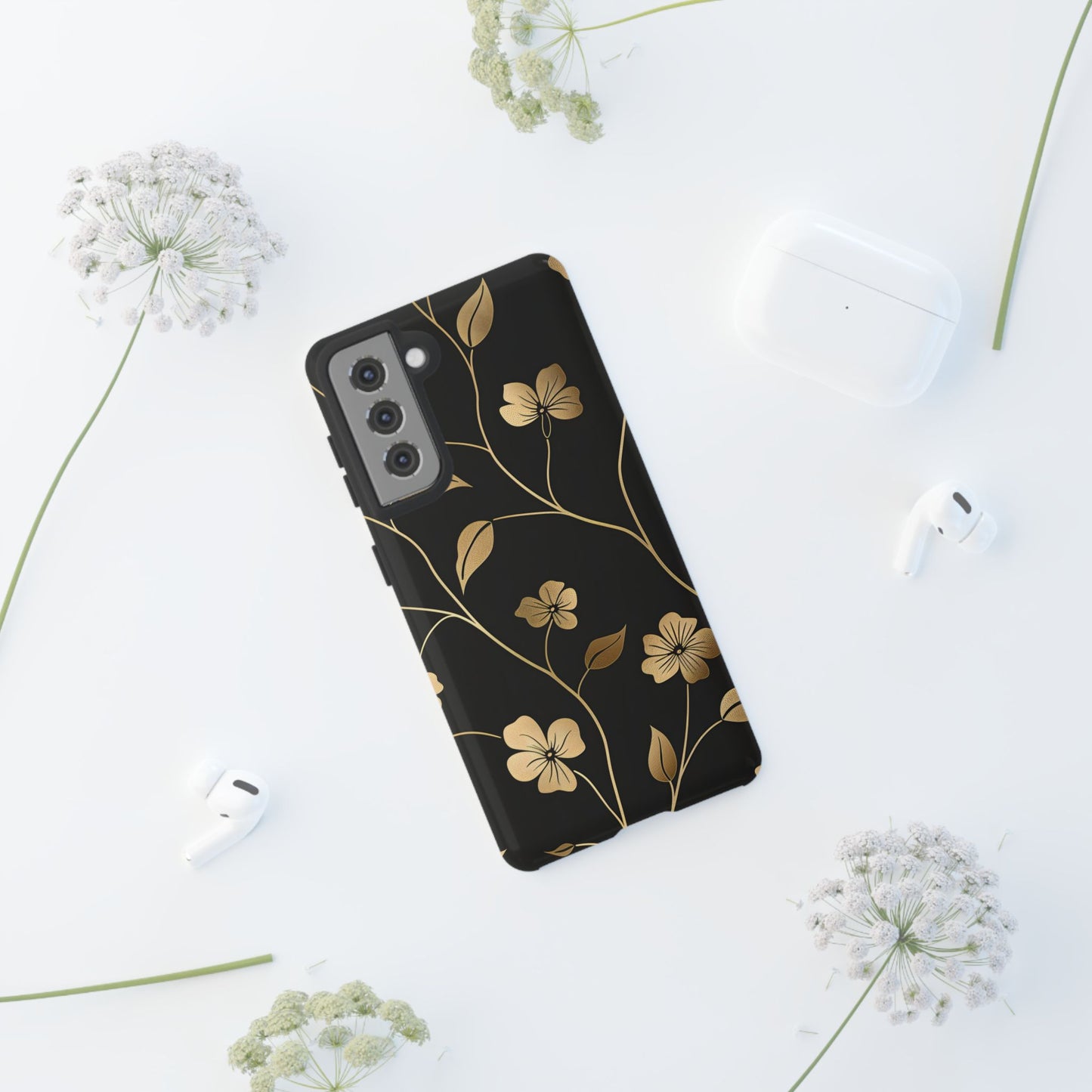 Golden Elegance – Tough Glossy Samsung Galaxy Case