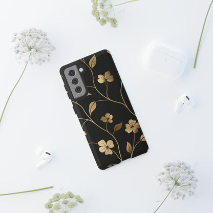Golden Elegance – Tough Glossy Samsung Galaxy Case