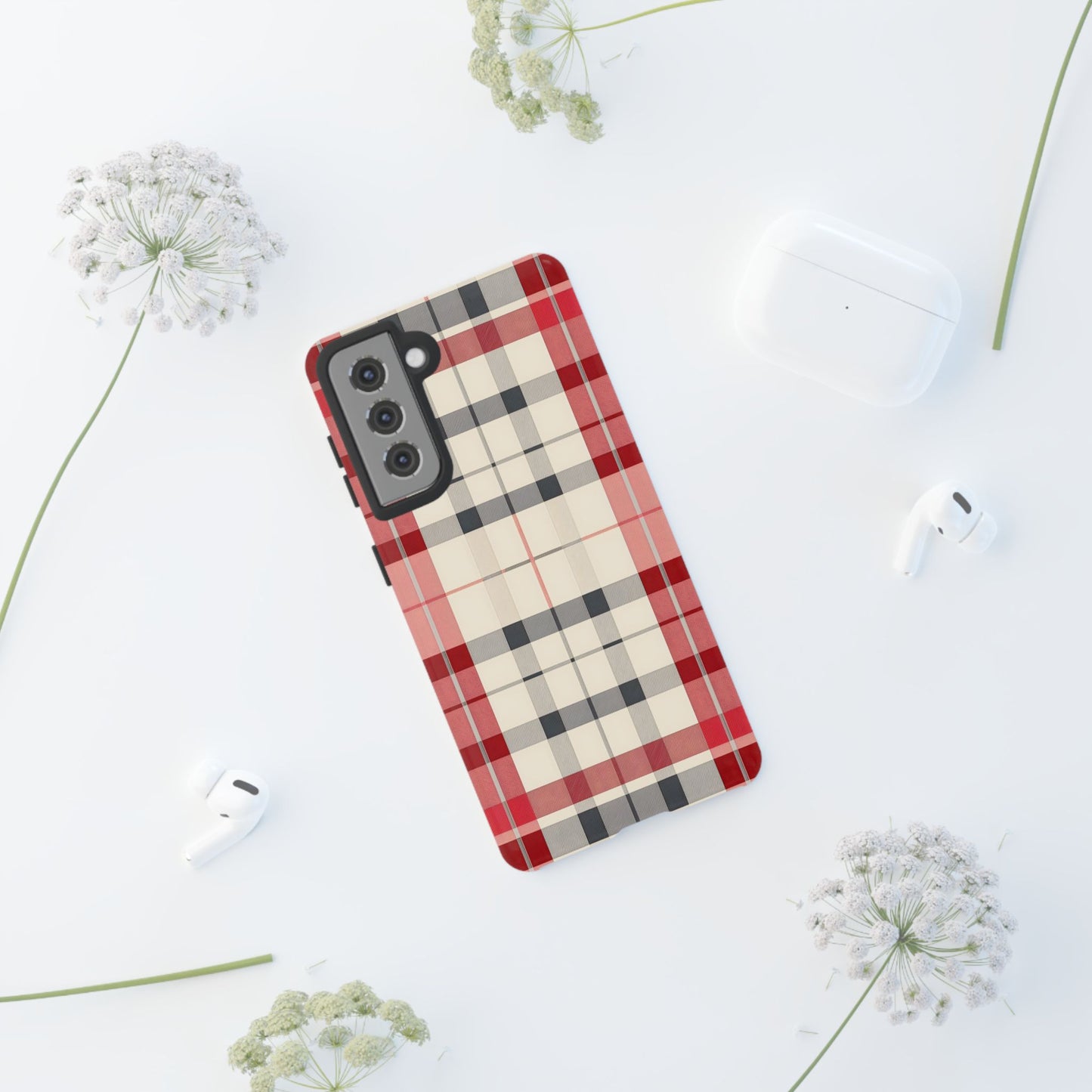 Winter Tartan Classic – Tough Glossy Samsung Galaxy Case