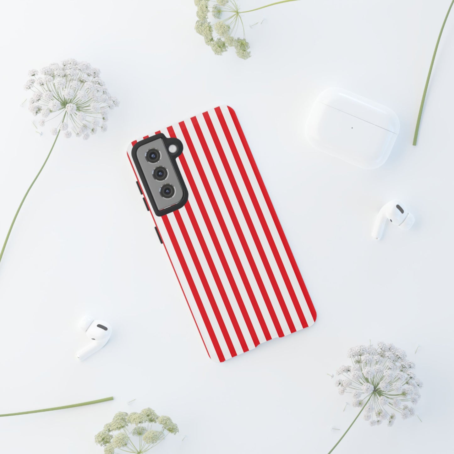 Candy Cane Stripes – Tough Glossy Samsung Galaxy Case